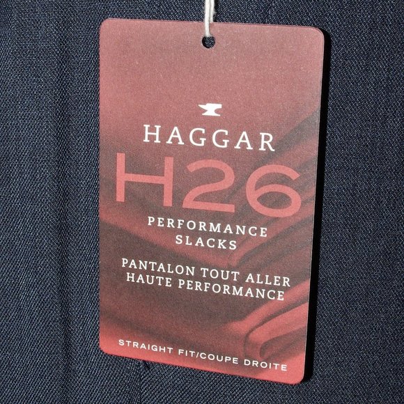 NEW - Haggar Pants - H26 - 2 Pairs Blue & Grey - Picture 2 of 8